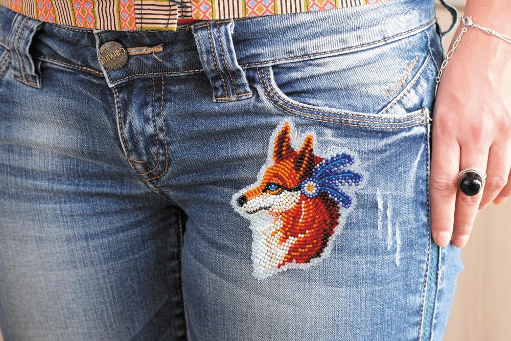Sett for perlebroderidekorasjoner på naturlig kunstlerret Abris Art Pattern Canvas Animals