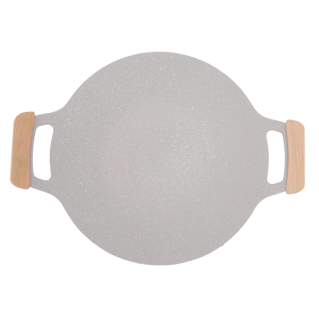 Indoor Outdoor Korean Grill Pan Nonstick Aluminum BBQ Grill Plate with Handles for Gas Stovetop