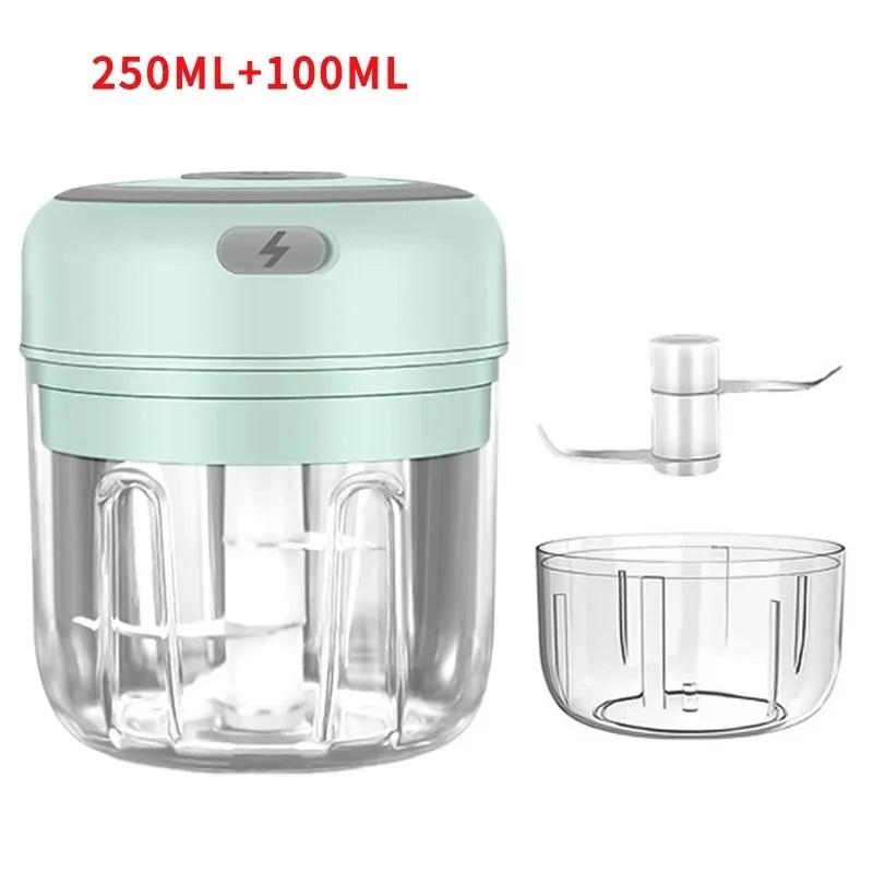 100/250ML Electric Mini Garlic Masher Kitchen Portable Food Chopper USB Charging Electric Garlic Chopper Food chopper Gadgets