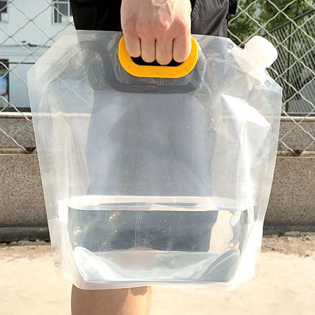 1.5/2.5/5/10L Large capacity Outdoor Water Bag Foldable Portable Drinking Water Bag Camping Hiking Emergency Water Storage Bag