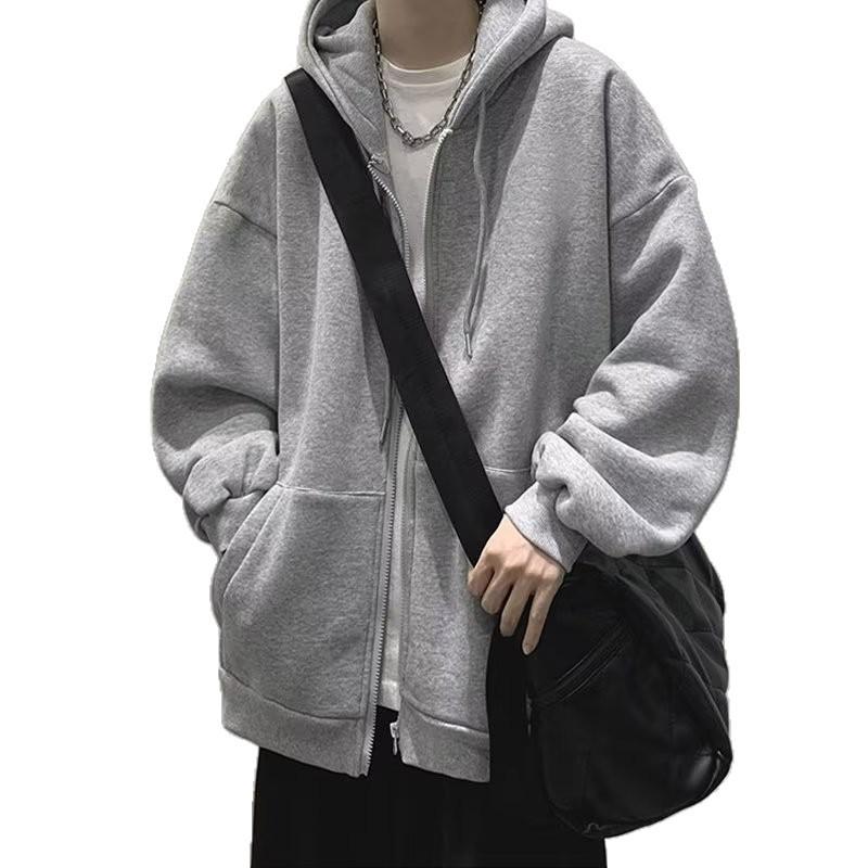 Men’s Trendy American Brand Heavyweight Zipper Hoodie - Spring/Autumn Season
