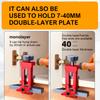 2-in-1 Aluminum Alloy Jig 10mm Drilling Guide Locator Cabinet Door Installation Positioner Can Clamp 7mm-40mm Thickness Boards