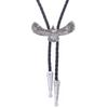 Relief Eagle Buckle Decors Bolo Tie for Men Women Bridegroom Wedding Necklace Western Cowboy Necktie Bolo Tie for Shirt