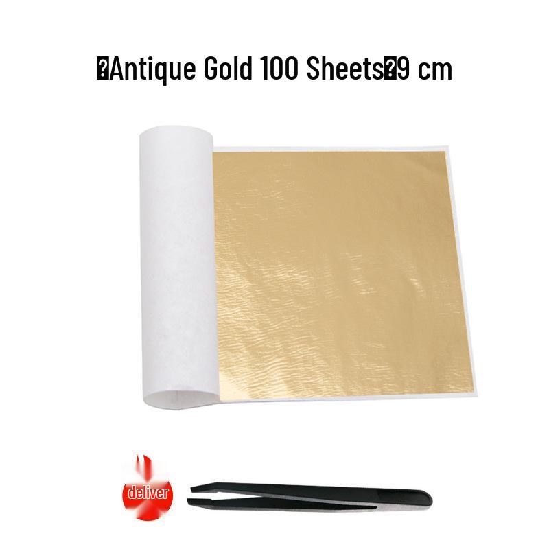Beginner Gold Leaf DIY Kit: Gilded Foil Tools, Buddha Statue Art, Paper & Glue Set