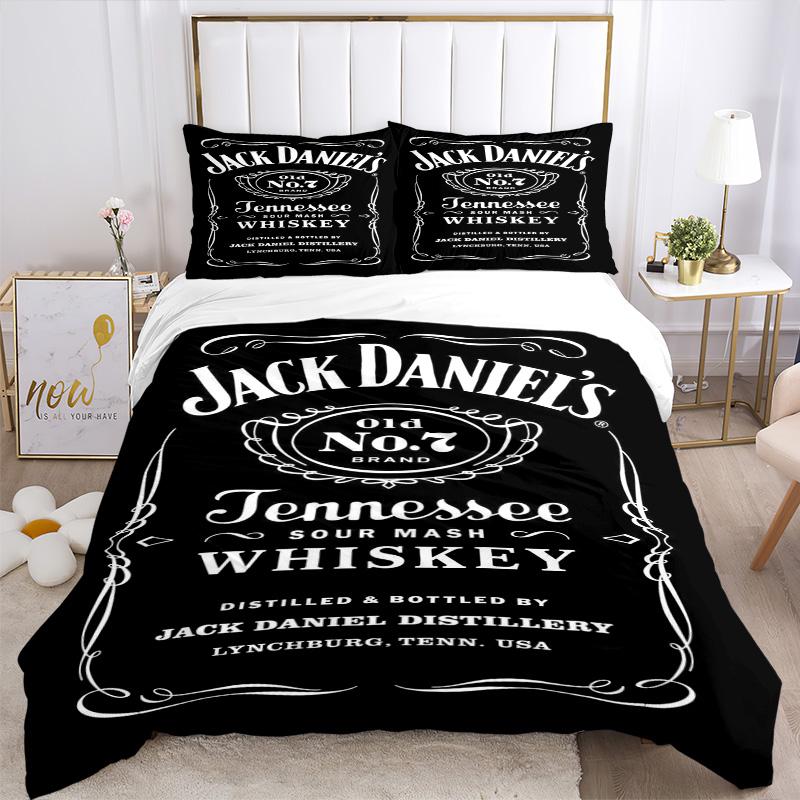 Jack Daniel'S Legacy Print 3Pcs Bedding Setduvet Cover With 2 Bedropillowcase Home Birthday Gift