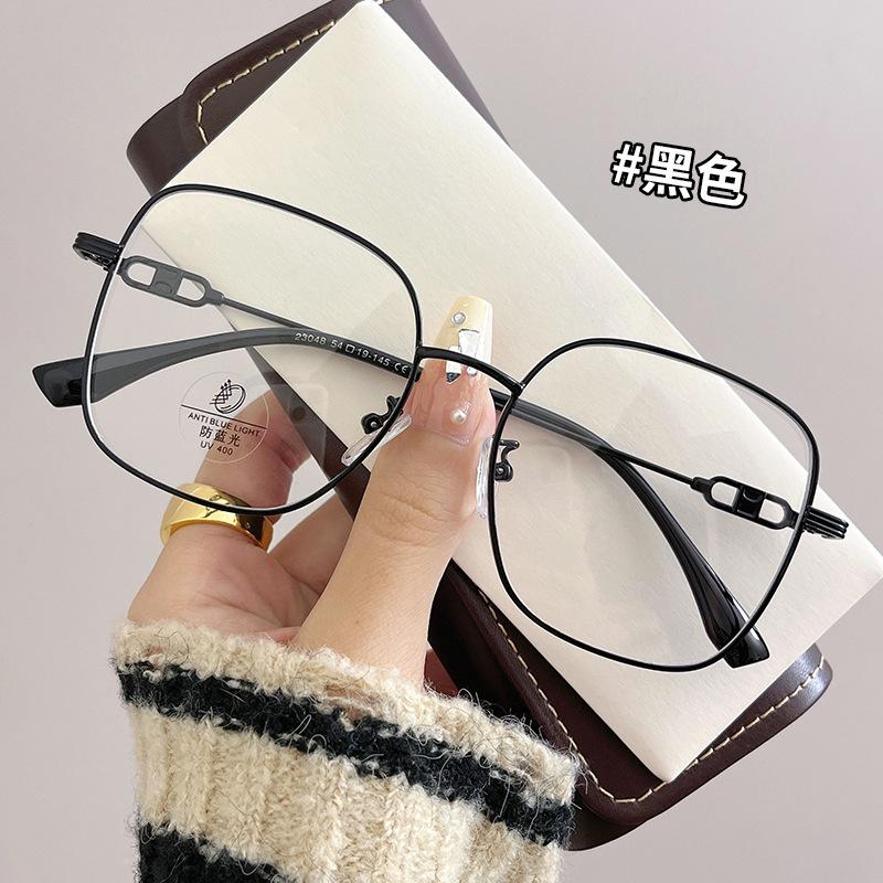 New Fashion Eyeglass Frames For Women Square Shape Anti Blue Light Men'S Eyeglass  Glasses Frame