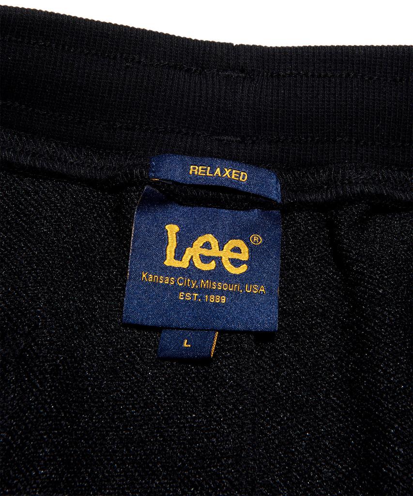 LEE Sweat One-Pleat Wide Pants Black