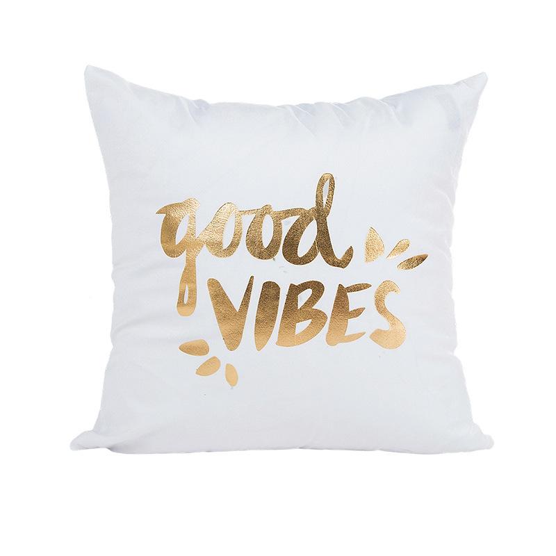 New Summer Hot Stamping Pillowcase Soft and Comfortable Sofa Decoration Home Fashion Pillowcase