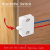 1set Household Automatic Reset Switch Closet Cabinet Light Door Control Wardrobe