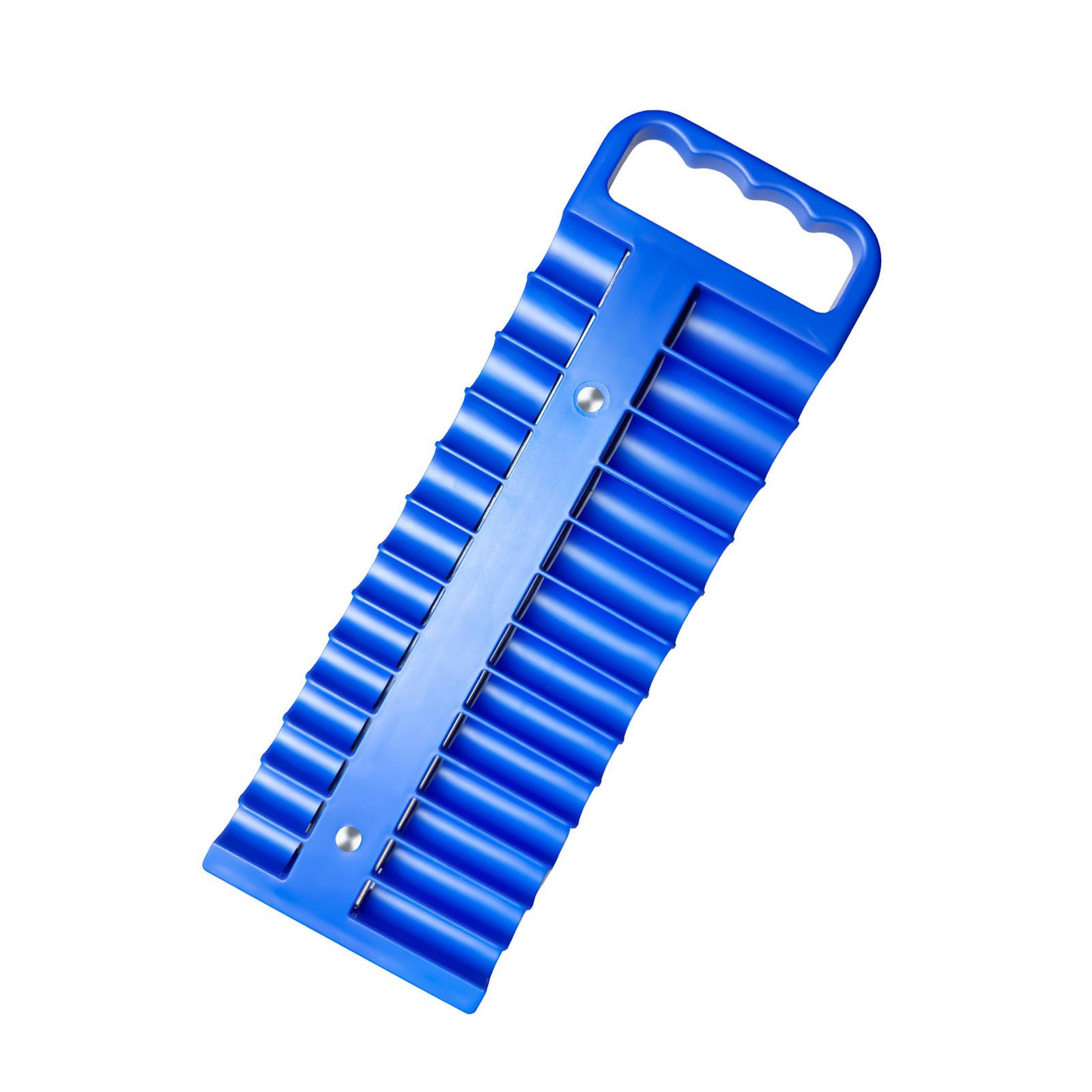 

Quick Access Magnetic Socket Storage Organizer Case Durability Plastic Construction Tool Holder For 1/2 / 3/8 /1/4 Drive Small
