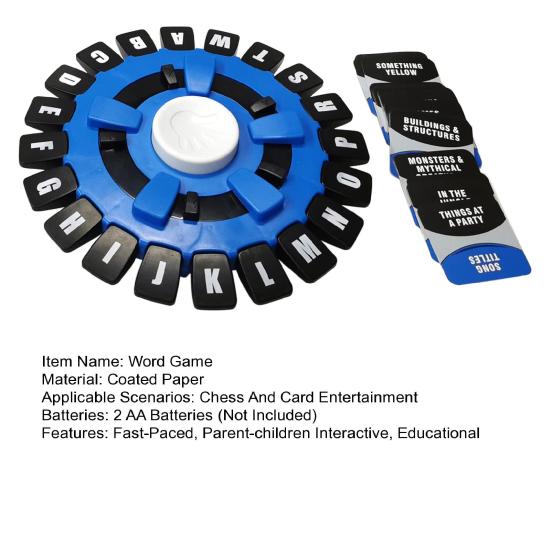 Fast-Paced Think Words Game Multi-player Educational Family Board Game Portable Parent-children Interactive Table Word Letter Battle Puzzle Toy