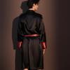 Men's Spring & Autumn Long Sleeve Ice Silk Pajama Robe - Mid-Length, High-End Feel