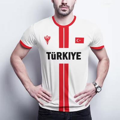 Türkiye Breathable Fast Drying Short Sleeve Sports 3d T-shirt