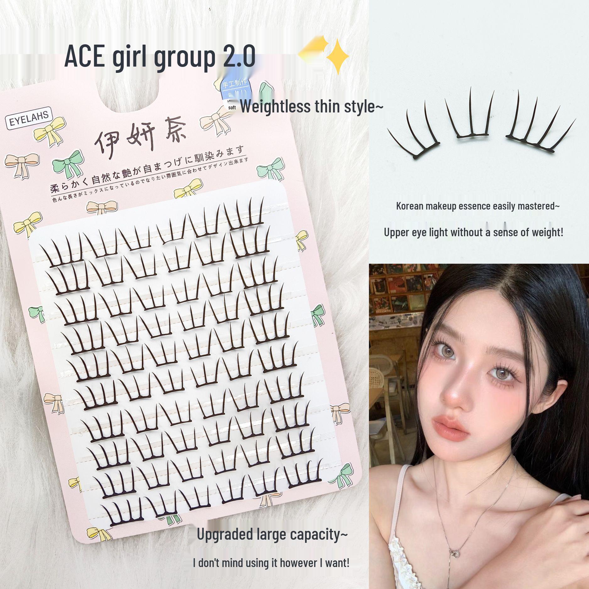 

Yiyan Na Compact Lightweight Flutter False Eyelashes 2.0 for Girls
