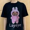 2025 Neues Spoof Kanye Layeye T-Shirt Kreatives Kurzarm-T-Shirt aus reiner Baumwolle für Damen und Herren Lässiges T-Shirt Top Mode für Jungen und Mädchen