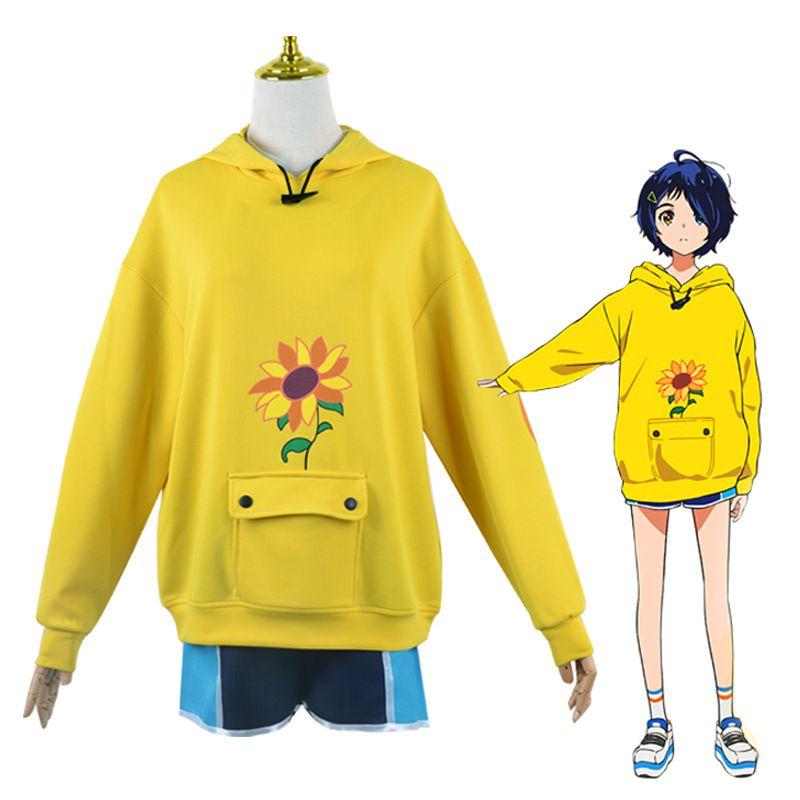 Fühle dich wie ein Charakter mit diesem Wonder Egg Priority Ai Ohto Hoodie Sweatshirt Shorts Cosplay Halloween Kostüm