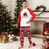 Print Cute Family Set Pajamas, Home Clothes, Family Set Long Sleeve Top Pants Set