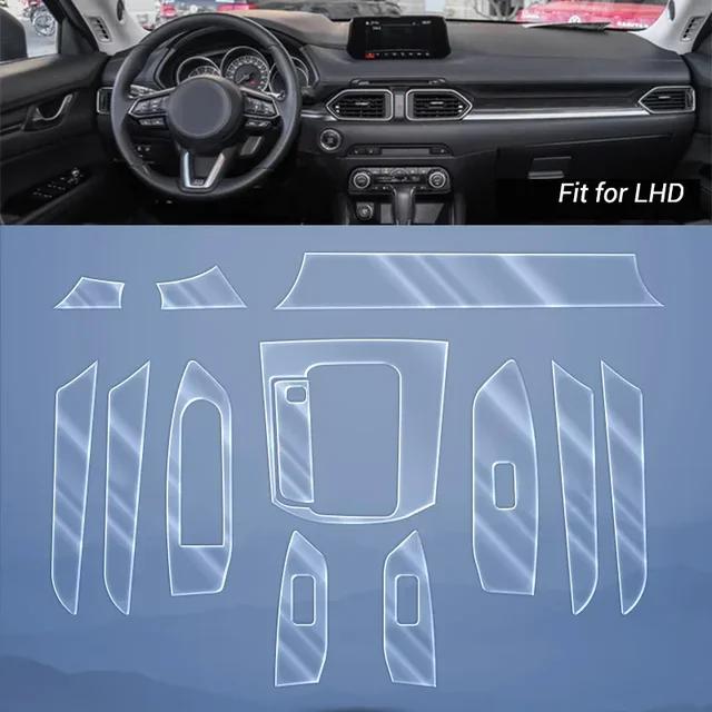 TPU Film For Mazda CX-5 CX5 2017-2020 2021 2022 2023 Car Interior Coverage Stickers Trim Bright Repair Membrane Protective