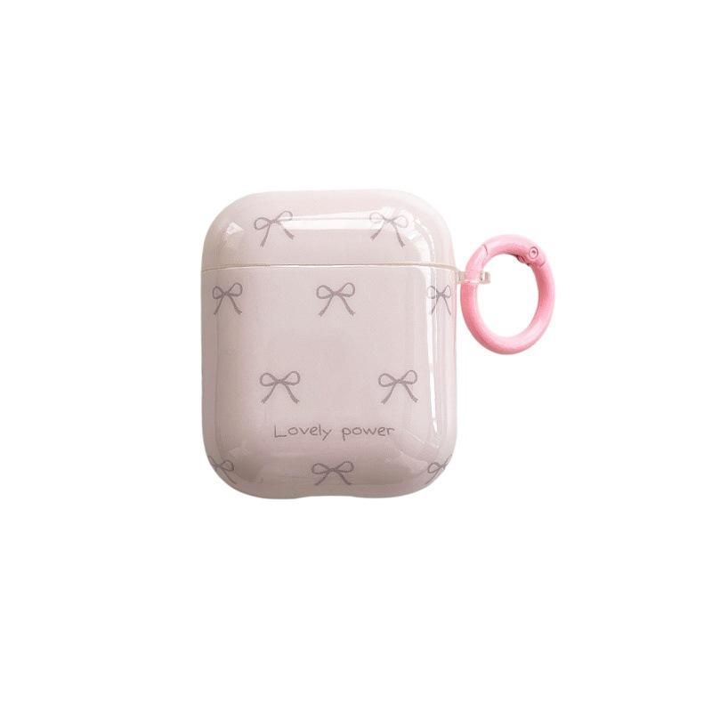 Ins tender pink bow AirPods 1 generation earphone protective cover for Apple earphones AirPods 1 generation/Pro1