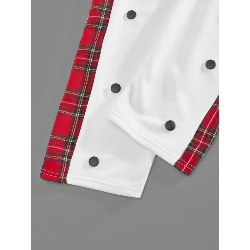 New men's row buckle spelling plaid webbing casual trousers straight trousers outdoor trousers men's new