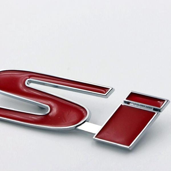 

Красный металлический значок на решетке капота SI, автомобильный Стайлинг для Civic Accord Fit crv HRV Jazz, автомобильный гриль, эмблема, аксессуары красный