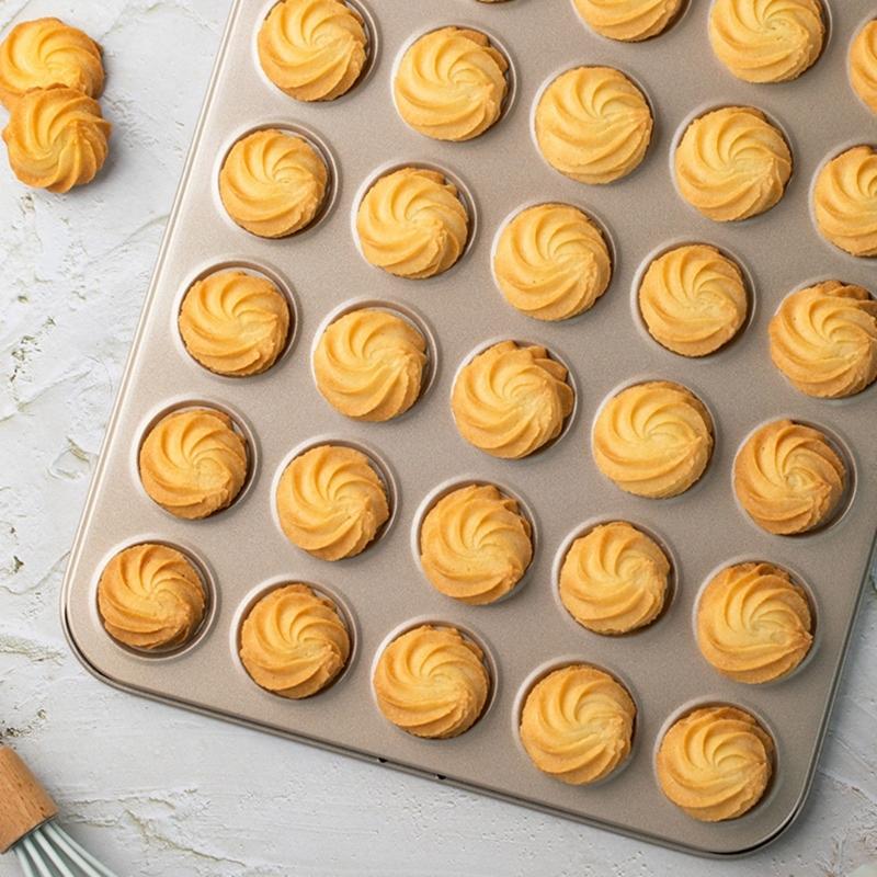 Effizientes Antihaft-Macaron-Blech Professionelle Macaron-Keksformen mit 30 Mulden Tragbare Backformen für einfaches Backen