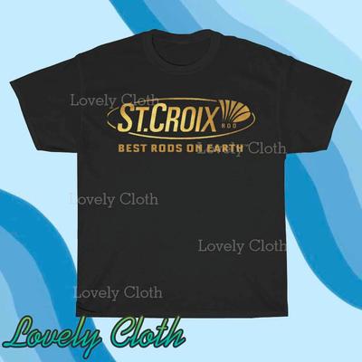 Men's and Women's T-shirts Hot St Croix Rods Fishing