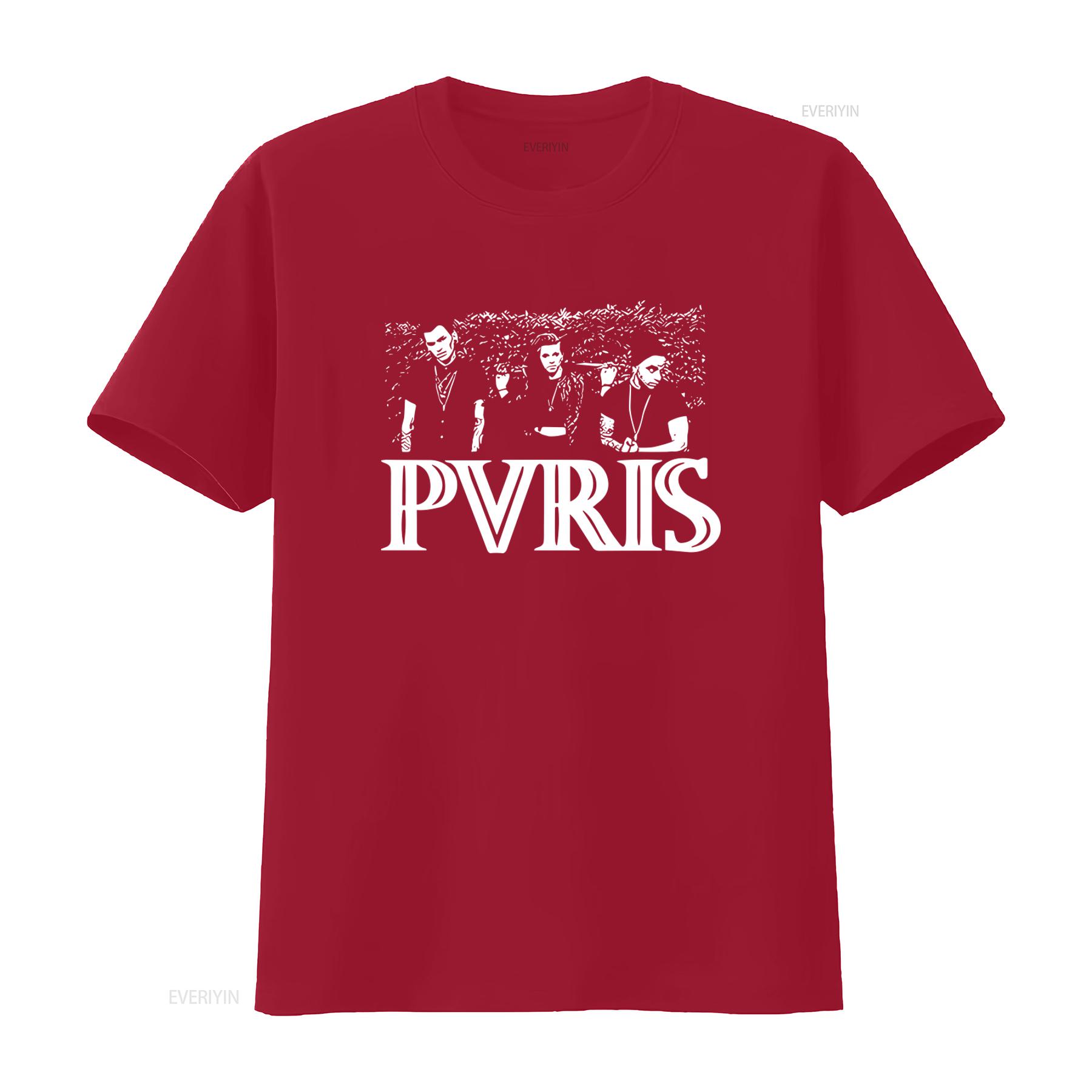 Pvris Photo Official T Shirt For Band Design Cool Style vintage Washed Stretched Slightly Soft Stylish Unisex Versatile S