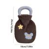 Cute Plush Hot Water Bag Water-filling 400ml Hand Warmers Anti-scalding Leak-proof Cartoon Warm Water Bag Winter