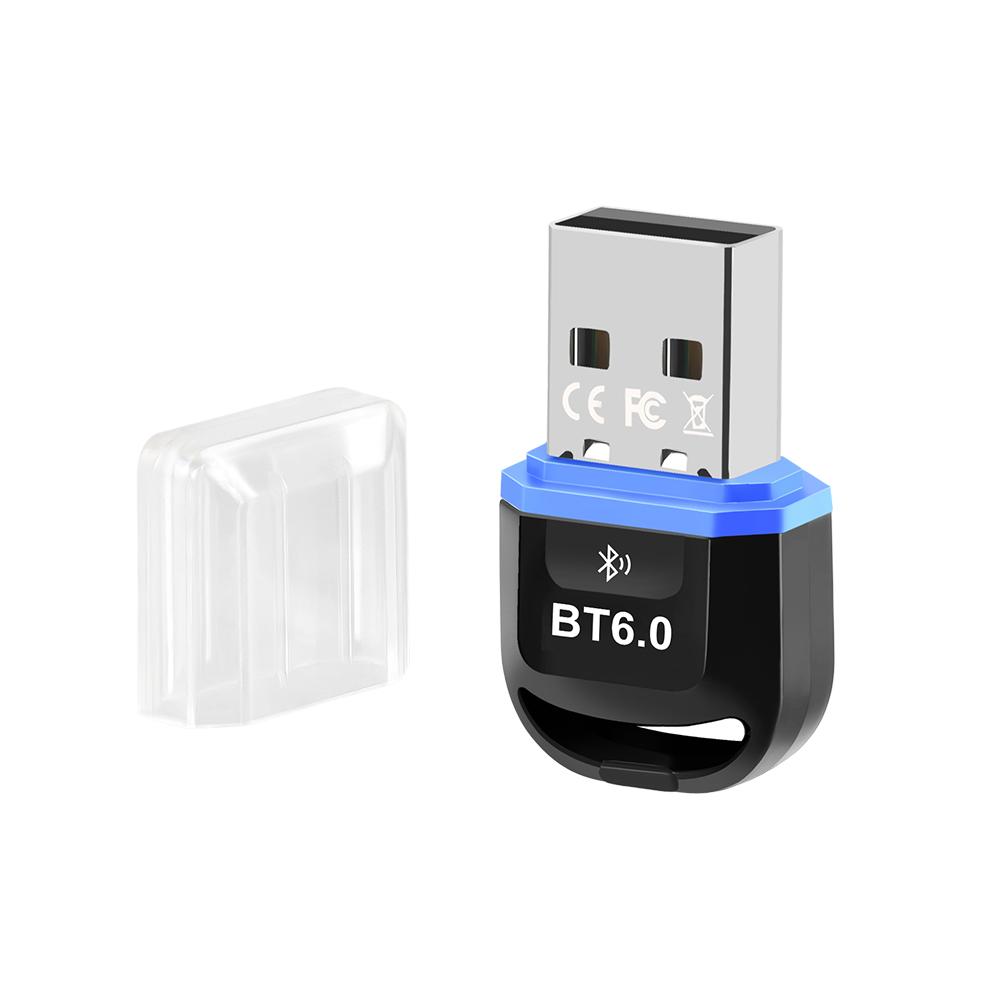 Adapter Bluetooth 6.0 Bezprzewodowy Nadajnik Odbiornik Audio Dongle USB do Samochodu Słuchawek Głośnika Bez Sterowników Dla Windows 8.1/10/11
