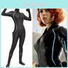 Exquisiter Black Widow Natasha Romanoff Kostüm-Jumpsuit für ultimatives Cosplay