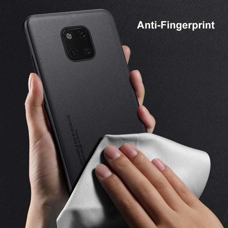 Luxuriöse PU-Lederhülle für Huawei Mate 20 Pro Rückseite Matte Silikon Schutz Handyhülle für Huawei Mate 20 20X Mate20 Pro
