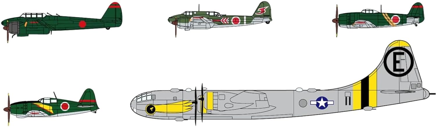 

Homeland Air Defense Battle Plastic Model Kit ML30 Pit-Road 1/700 Gekko/Raiden/Shiden-kai/B-29