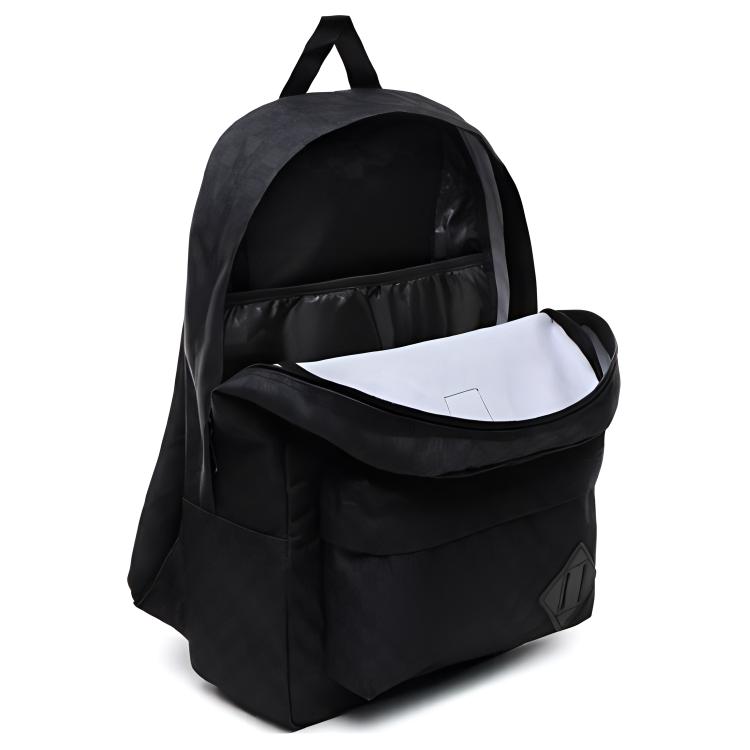 Vans III Large Capacity Dark Pattern Checkerboard Polyester Backpack Unisex Backpack Black VN0A3I6RBA5