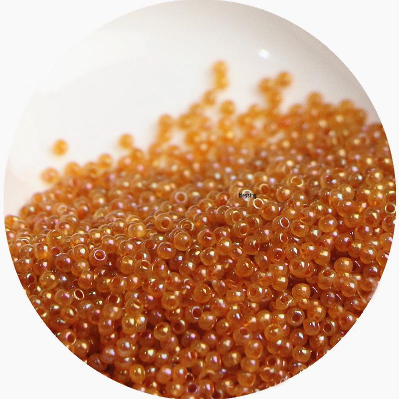 2mm Irisierende Glas-Samenperlen: Cremige Wolke für DIY Schmuck & Armbänder