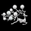High-Grade Pearl Flower Brooch Scarf Pin for Women and Men