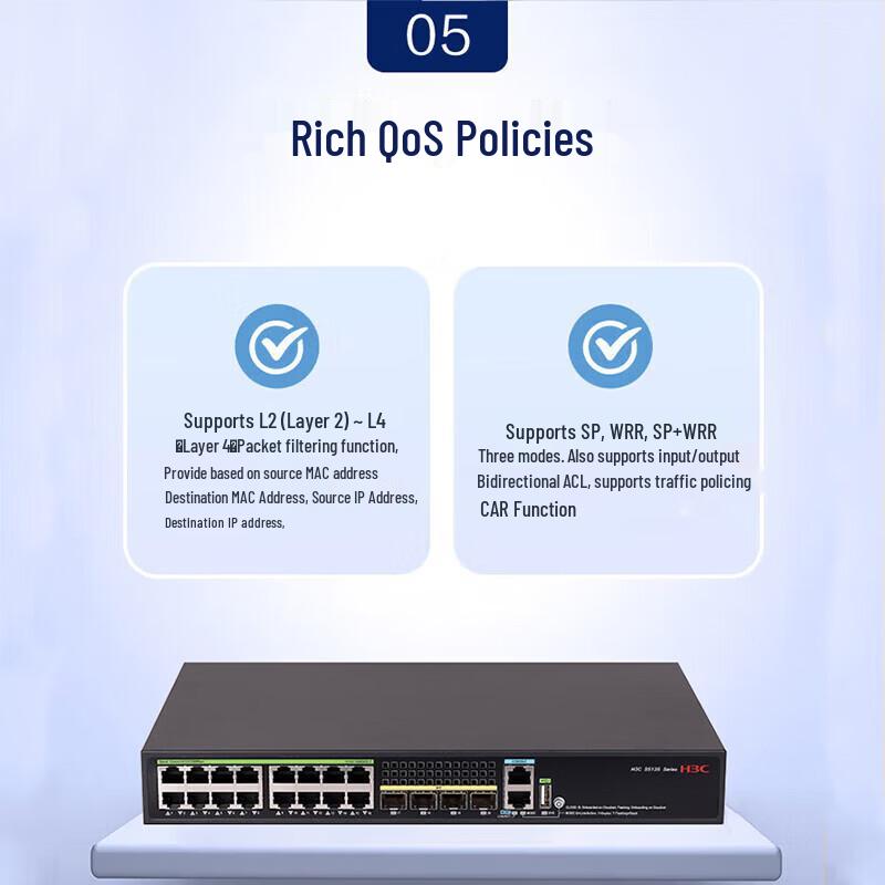 H3C S5135S-16T4S-EI-Q 20-Port Gigabit L3 Managed Switch