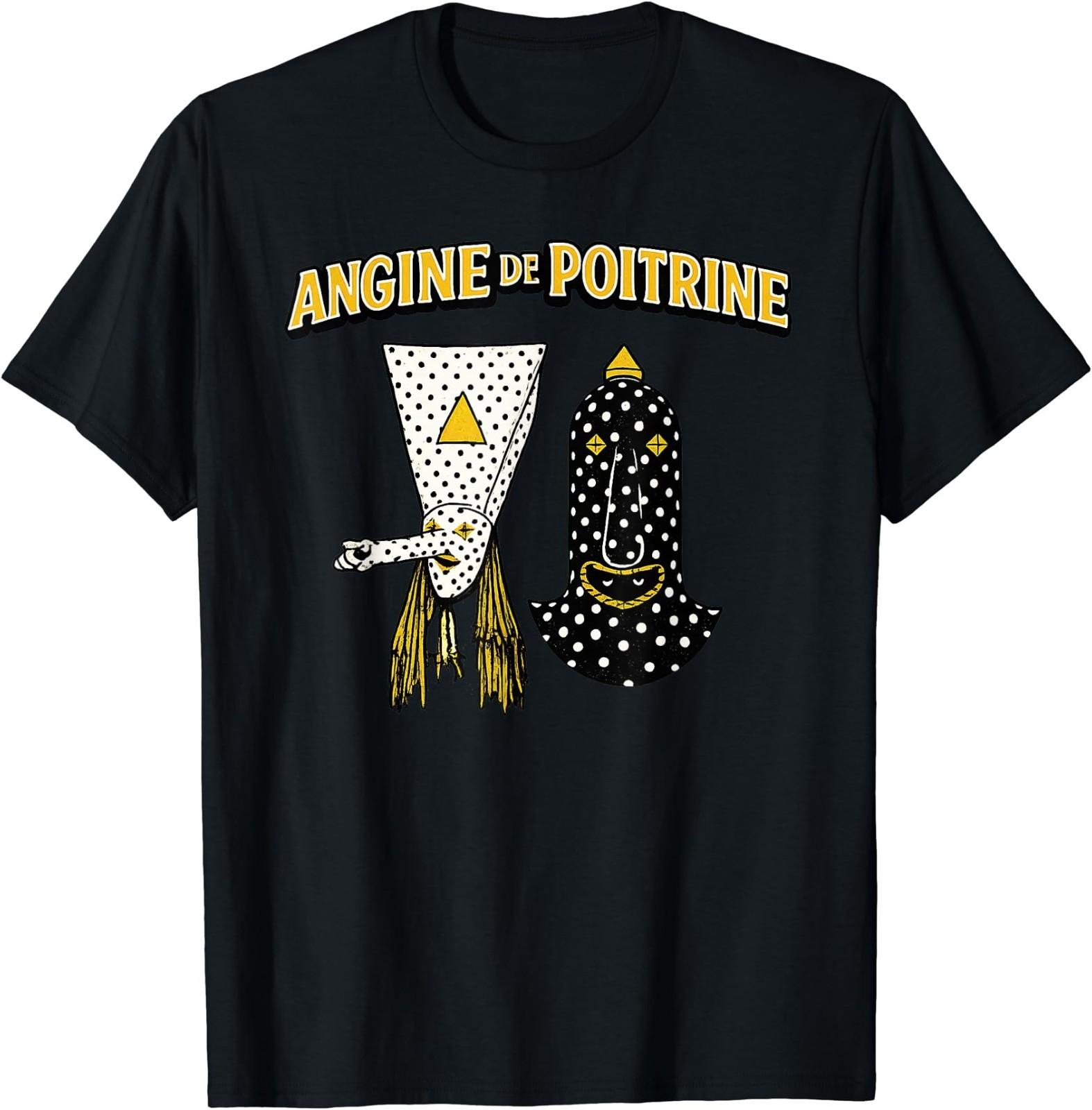 Angine De Poitrine Band Футболка с принтом Винтажная футболка для фанатов музыки Маскированная футболка S разноцветный