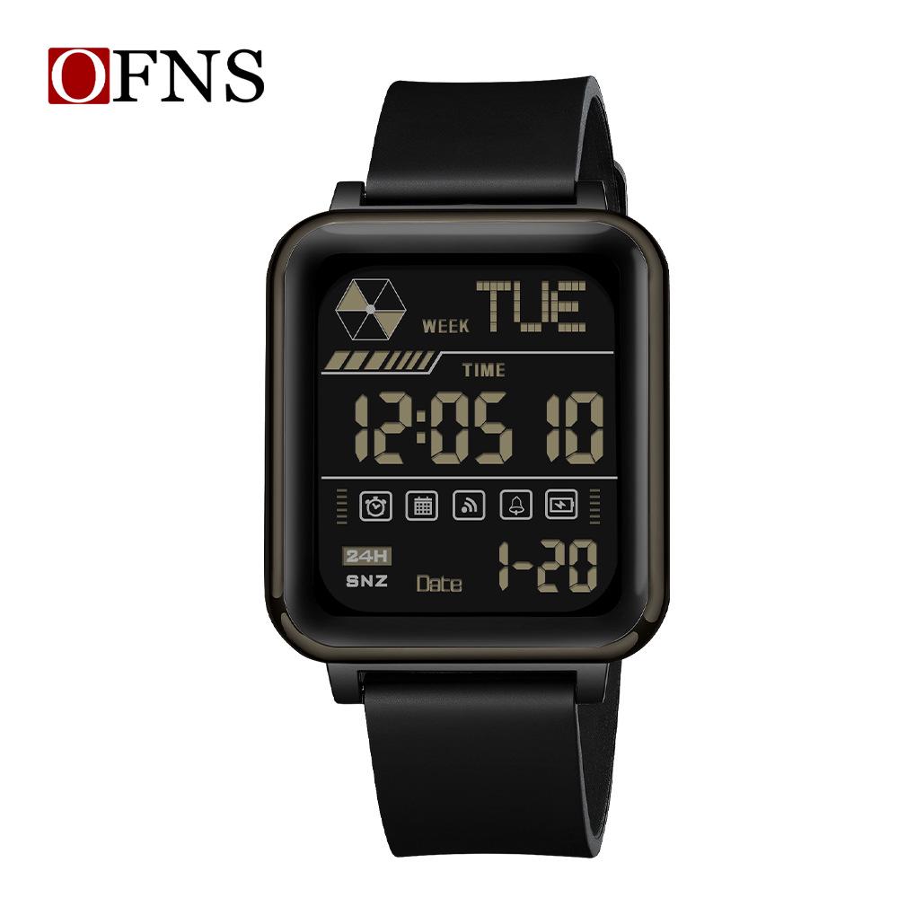 Sanda Fashion Square Luminous Multi-Functional Waterproof Watch for All Ages