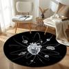Glam Round Viking Multicolor Floor Rug, Non-Slip Floor Mat for Nursery