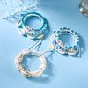 Women's bracelet set - Bohemian style starfish shell bracelet