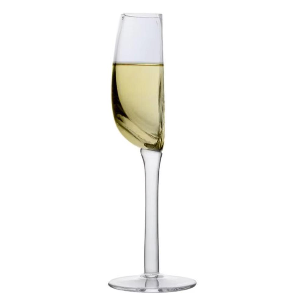 Clear Half Goblet Long Stemmed Champagne Glasses Creative Crystal Glass Cup  Party