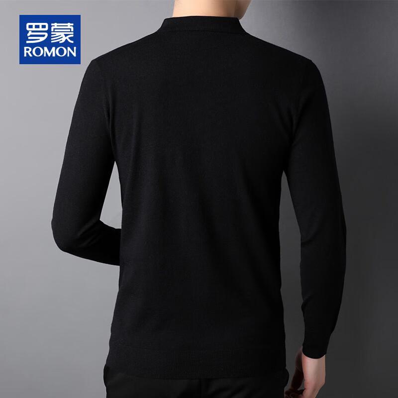 ROMON Men's Polo Neck Cashmere Blend Sweater