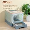 Extra-Large Fully Enclosed Cat Litter Box: Splash-Resistant, Odor-Proof, and Deodorizing