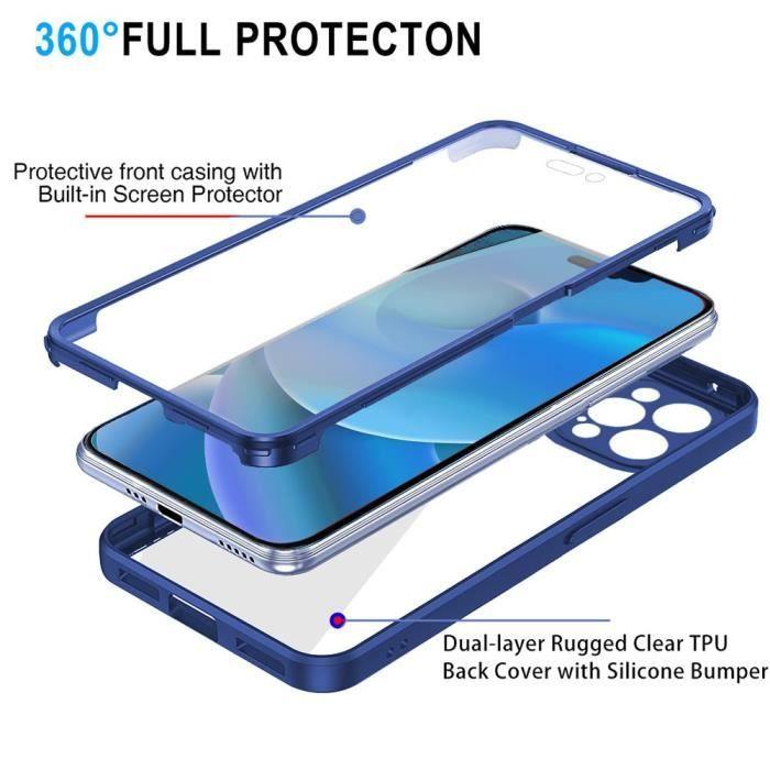 Coque de protection - PROSHOP - iPhone 14 Pro - PC Dur Transparent - Protection 360° - Mixte
