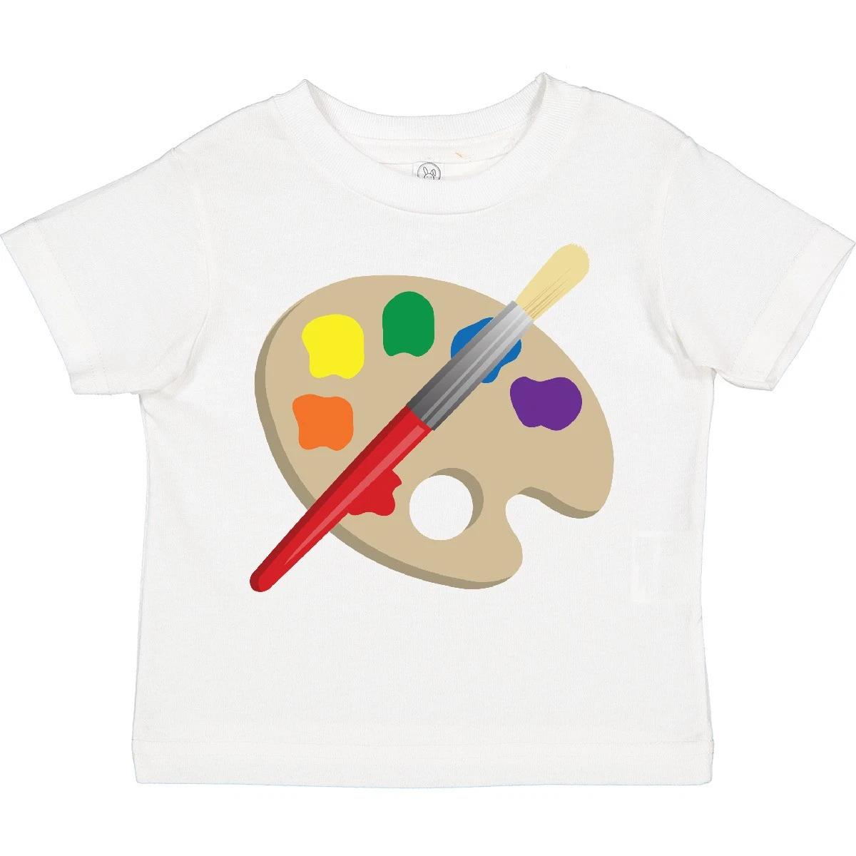 Inktastic Artist Palette And Brush Toddler T-Shirt Art Paintbrush Future Cute 130
