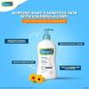 Cetaphil Jabón y champú para bebé con caléndula orgánica 400 ml y barra suave para bebé 75 g(2 piezas) (Paquete de 3)- Combo
