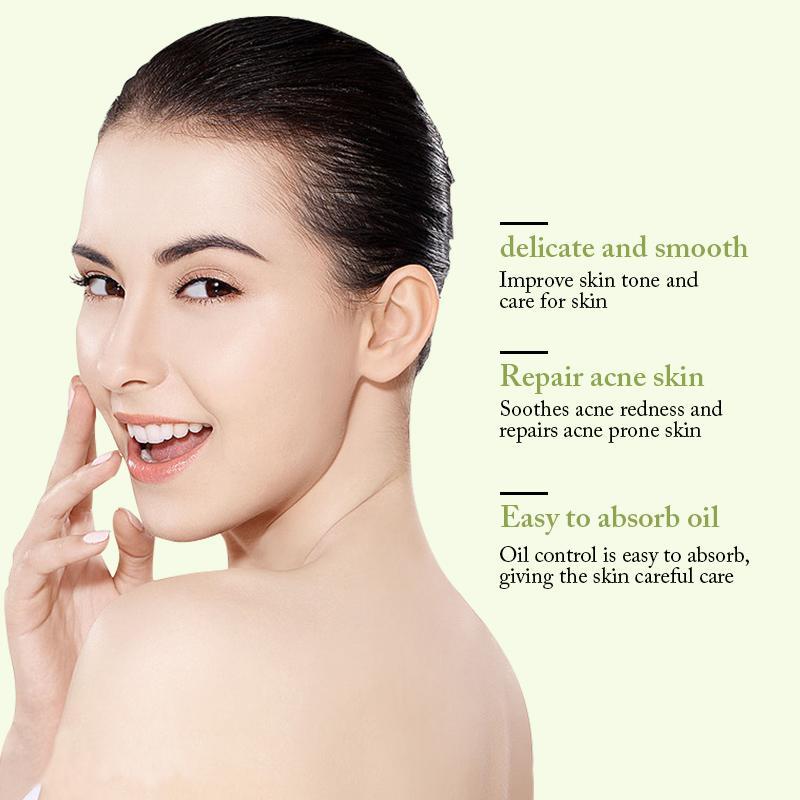 Teebaum-Anti-Akne-Gesichtshautpflegeserum, pflanzliches Anti-Aging-Feuchtigkeits-Whitening-Gesichtsserum