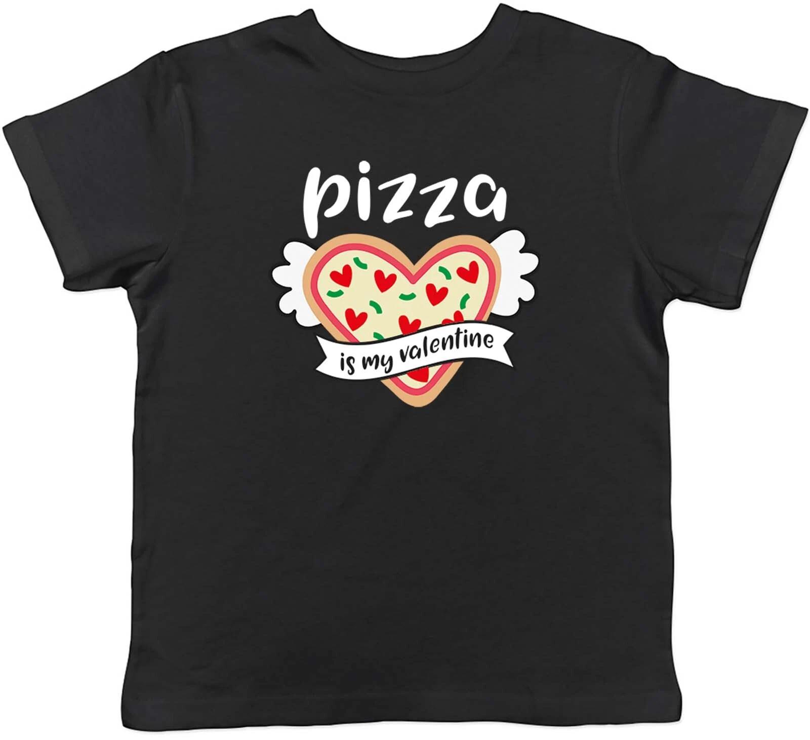 

Kids T Shirt Funny Pizza is my Valentine Childrens Boys Girls Gift 110