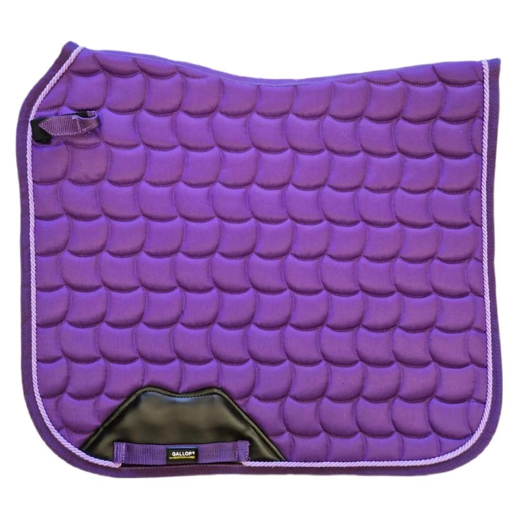Gallop Logo Gesteppte Dressursattelunterlage mit Pferd